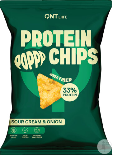 QNT Liife Protein Chips Sour Cream & Onion 50g