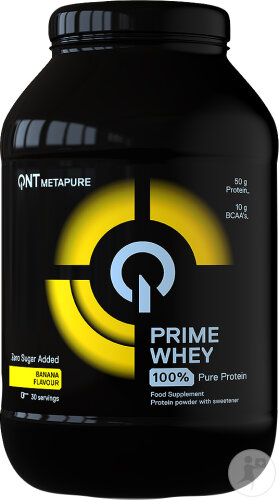 QNT Prime Whey Protein Pulver Bananengeschmack 908g