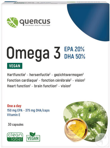 Quercus Omega 3 Vegan EPA + DHA 30 Kapseln