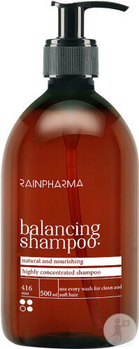 RainPharma Balancing Shampoo Für Trockenes Haar Und Schuppen Pumpflasche 500ml