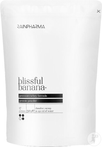 RainPharma Blissful Banana Molkenproteinpulver Mit Stevia Optimaler Geschmack 510g