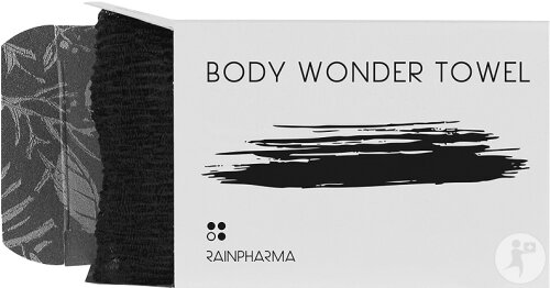 RainPharma Body Wonder Towel Schnell Trocknender Peeling-Handschuh Für Den Rücken 1 Stück