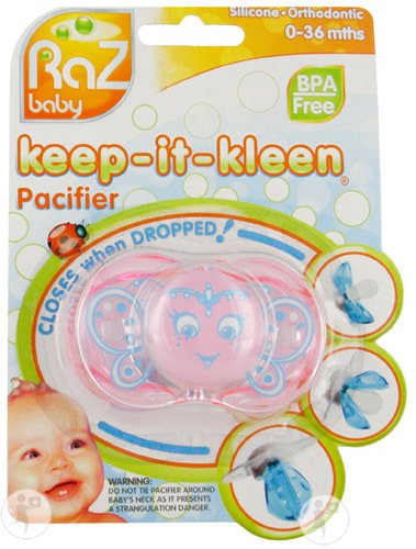 Raz Baby Keep-It-Kleen Schnuller Betty Butterfly 0-36 Monate 1 Stück