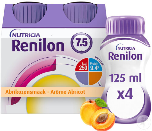 Renilon 7,5 Aprikosengeschmack Flaschen 4x125ml