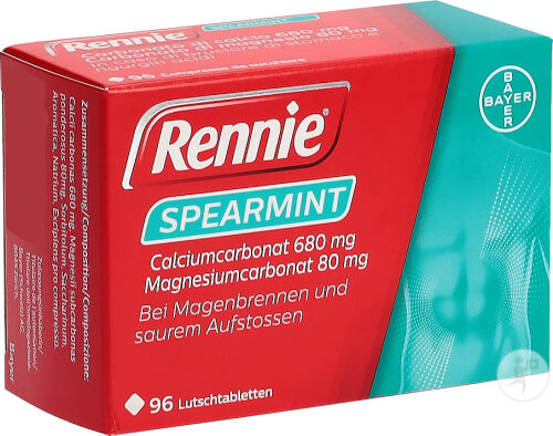 Rennie Spearmint Lutschtabletten 96 Stück