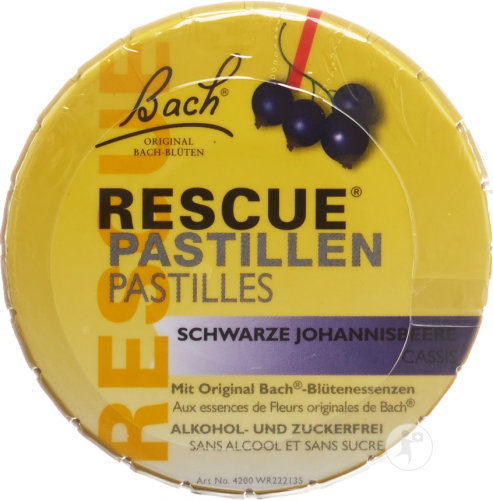 Rescue Pastillen Schwarze Johannisbeere 50g