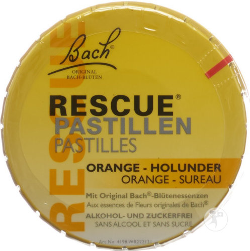 Rescue Pastillen Orange Und Holunder 50g