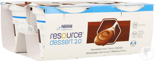Resource Dessert 2.0 Schokoladen-Geschmack 4x125g