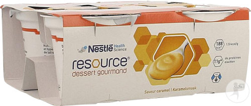 Nestlé Health Science Resource Dessert Gourmand Karamellgeschmack Becher 4x125g