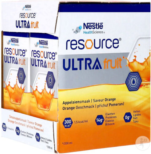 Resource Ultra Fruit Orangengeschmack 4x200ml