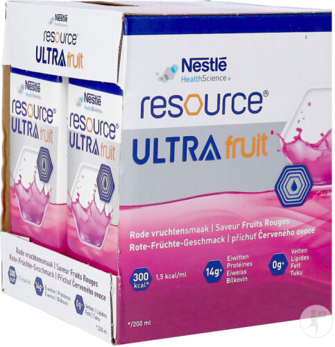 Resource Ultra Fruit Rote Früchte 4x200ml