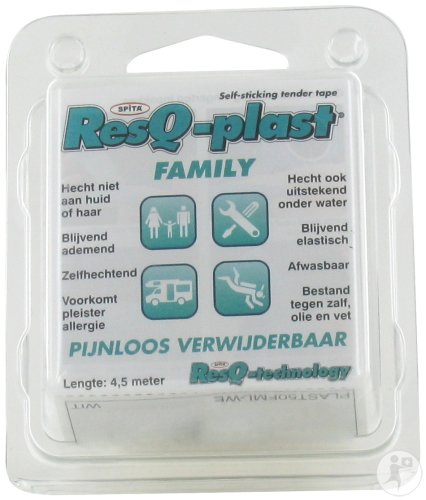 Resq-Plast Family Selbstklebendes Klebeband 4,5m x 50mm Weiß 1 Stück