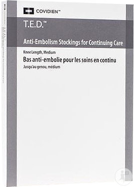 Covidien T.E.D Antithrombosestrümpfe M Lang Beige 1 Stück