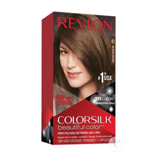Revlon Colorsilk N°41 Medium Brown 1 Kit-2