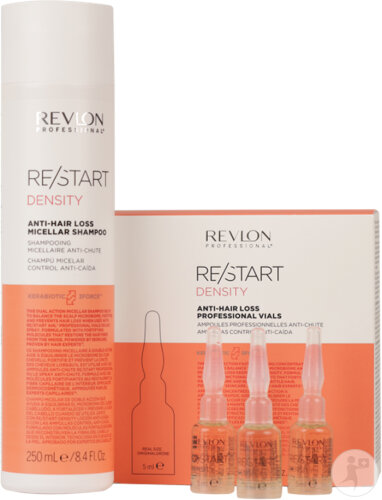 Revlon Professional Pack Re/Start Density Mizellares Anti-Haarausfall Shampoo 250ml&12 Ampullen 5ml