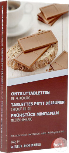 Revogan Prodia Frühstückstabletten Milchschokolade 144g