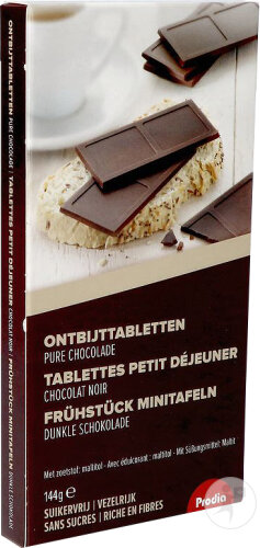 Revogan Prodia Frühstückstabletten Zartbitter 144g