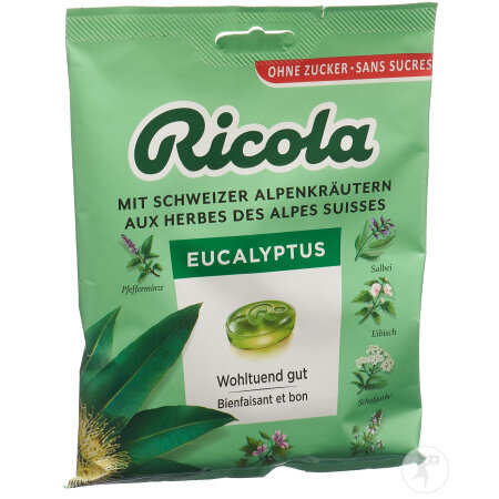 Ricola Eucalyptus Bonbons Ohne Zucker Mit Stevia Beutel 125g
