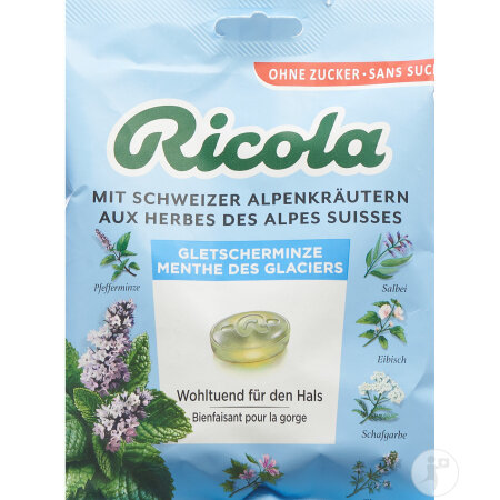 Ricola Gletscherminze Bonbons Ohne Zucker Mit Stevia Beutel 125g