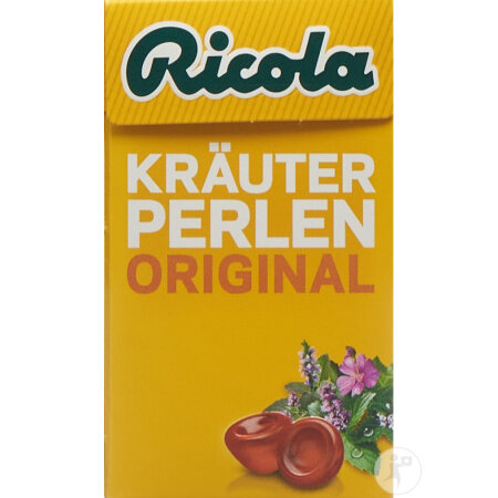 Ricola Kräuter Perlen Original Zuckerfrei Box 25g