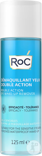 RoC Augen-Make-Up-Entferner Mit Doppelter Wirkung Für Empfindliche Haut Flasche 125ml