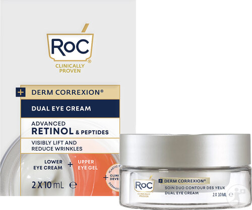RoC Derm Correction Duo-Pflege Für Die Augenpartie Tiegel 20ml