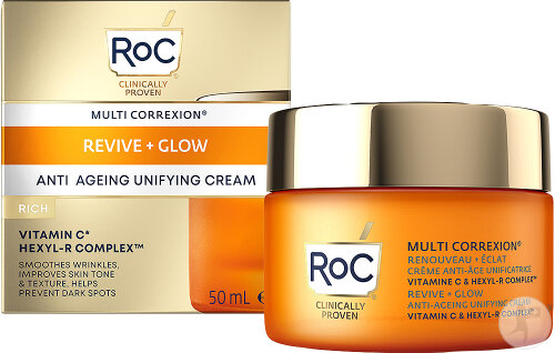 RoC Multi Correxion Renouveau + Éclat Reichhaltige Anti-Ageing-Creme Tiegel 50ml