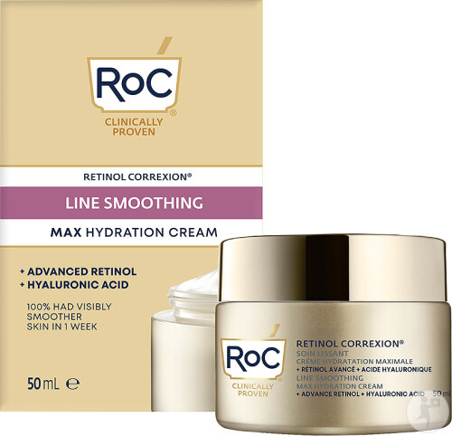 RoC Retinol Correxion Line Smoothing Retinol + Hyaluronsäure Tiegel 48ml