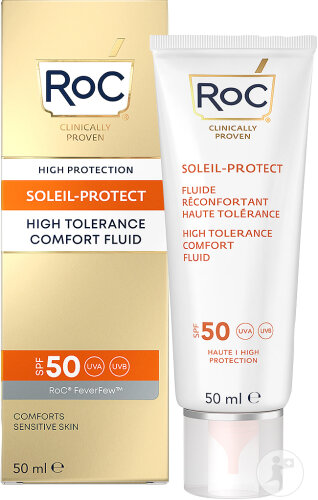 RoC Soleil-Protect Beruhigendes Fluid Hohe Toleranz SPF50 Tube 50ml