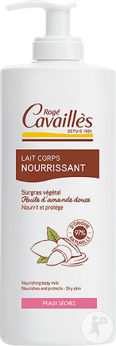 Rogé Cavaillès Nährende Körpermilch Trockene Haut Pumpflasche 400ml