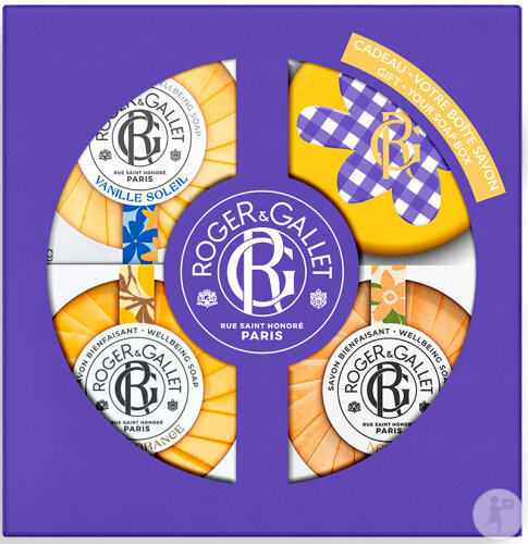 Roger&Gallet Set 3 Wohlfühlseifen Vanille Soleil/Néroli/Orangenholz 3x100g