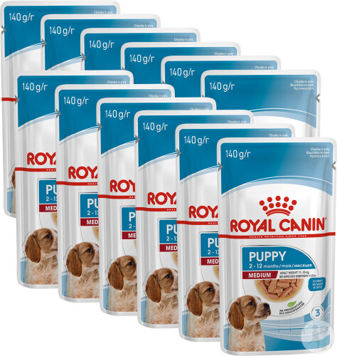 Royal Canin Diet Medium Puppy Stück 10x140g