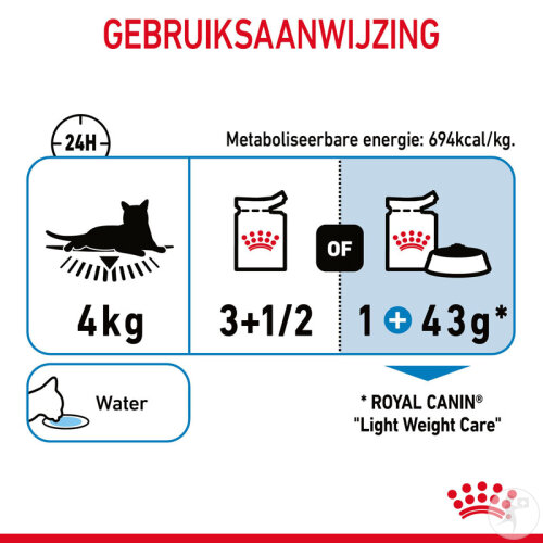 Royal Canin Feline Care Nutrition Light Weight Care In Gravy 12x85g-9