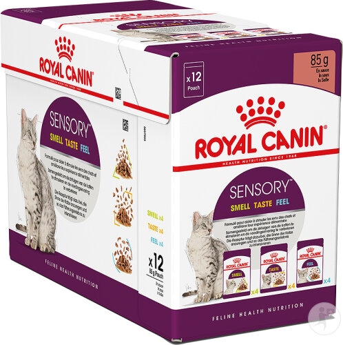 Royal Canin Feline Health Nutrition Sensory Multipack In Gravy 12x85g
