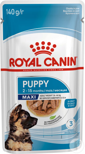 Royal Canin Size Health Nutrition Puppy Maxi Stückchen In Soße 10x140g