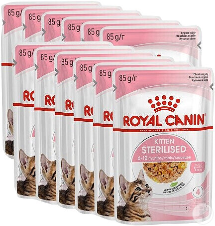 Royal Canin Diet Kitten Sterilised Slices In Jelly 12x85g