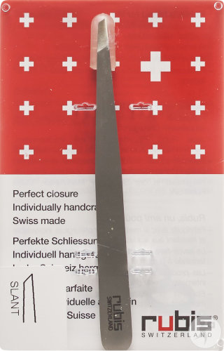 Rubis Pinzette Schräg Inox 1 Stück