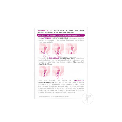 Saforelle Menstruationscup Gr. 1 Transparente 1 Stück