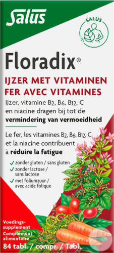 Salus Floradix Kräuterblut Eisen Folsäure 84 Tabletten