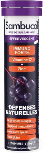 Sambucol Immuno Forte Mit Vitamin C Und Zink Schwarzer Holunder 15 Brausetabletten