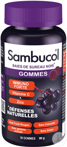 Sambucol Immuno Forte Gummis Mit Vitamin C Und Zink Schwarzer Holunder 30 Stück