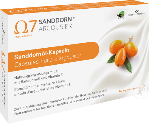 Sanddorn Sanddornöl Omega 7 Nahrungsergänzungsmittel 60 Kapseln