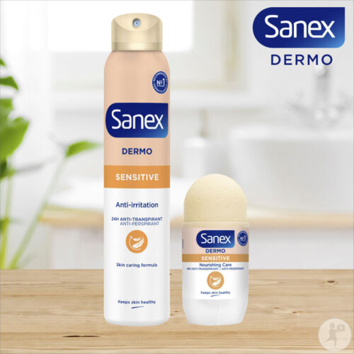 SANEX Dermo Sensitive Deo Roll-On – 50 Ml, Extra Cool & Hautschonend