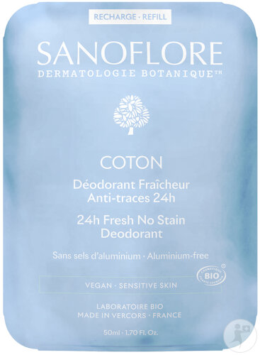 Sanoflore Coton 24h Nachfüll-Deodorant 50ml