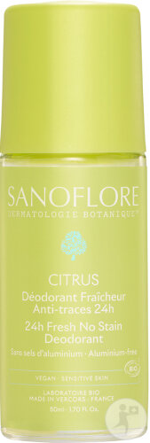 Sanoflore Deodorant Citrus Tous Types De Peaux Roll-On 50ml