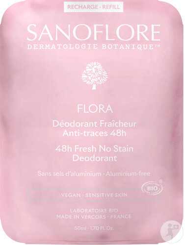 Sanoflore Flora 48h Nachfüll-Deodorant 50ml