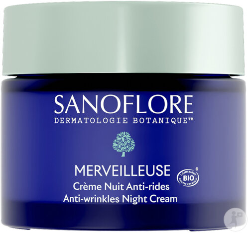 Sanoflore Merveilleuse Anti-Falten Nachtcreme Tiegel 50ml