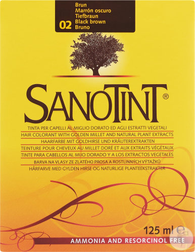 Sanotint Haarfarbe 02 Tiefbraun 1 Kit