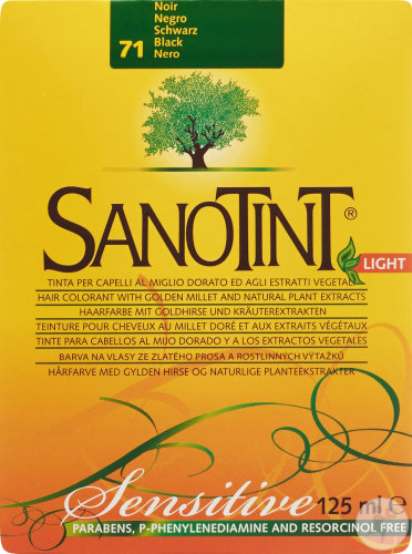 Sanotint Sensitive Light Haarfarbe 71 Schwarz 1 Kit
