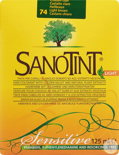 Sanotint Sensitive Light Haarfarbe 74 Hellbraun 1 Kit